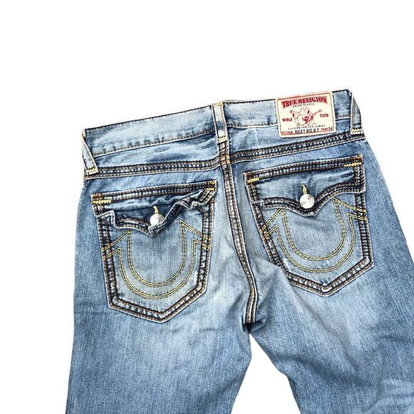 Vintage True Religion Jeans Size 34 RICKY BIG QT Blue - Picture 3 of 10